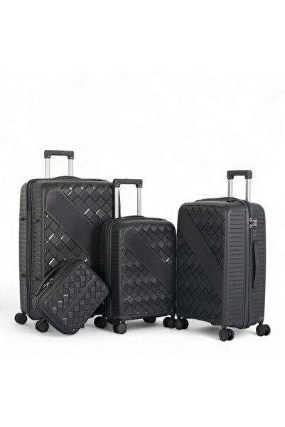 Generic Fashionable Diamond Design Anti Breakage Travel Luggage Set (4 Pcs) -...