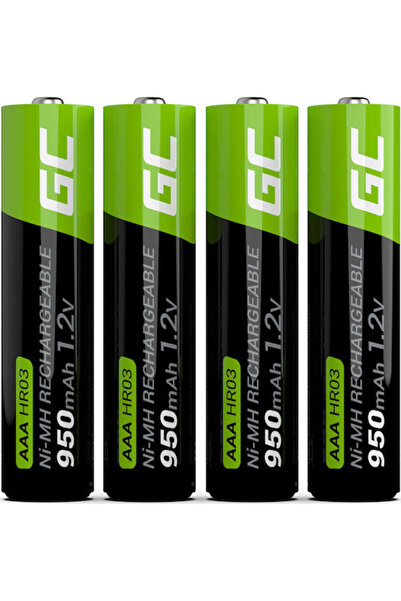 Other Επαναφορτιζόμενες Μπαταρίες AAA Ni-MH 950mAh 1.2V Green Cell 4 τεμάχια