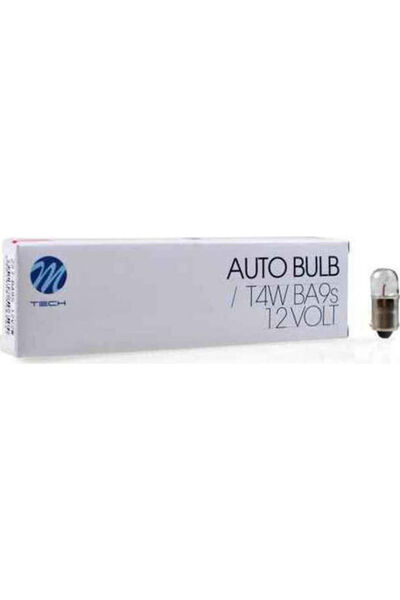 M-TECH Λάμπες Αυτοκινήτου BA9S / T4W LED 12V 2W 10 τεμάχια