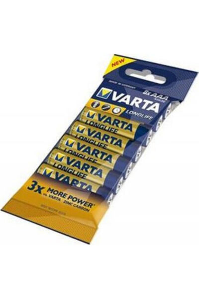 Varta 8 τεμάχια Αλκαλικές Μπαταρίες AAA Μεγάλης Διάρκειας Ζωής 1.5V Κωδικός: ...