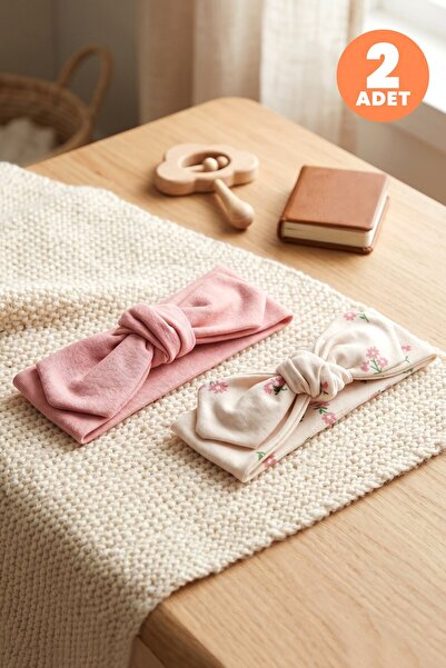 Just inner Baby Girl 2-Piece Cotton Bandana Beanie with Floral Bow, Flexible ...