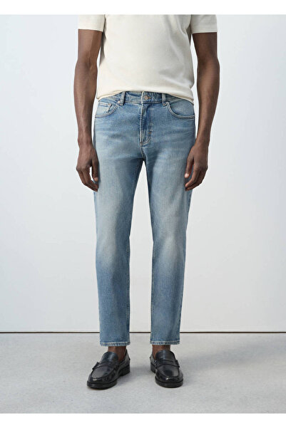 MANGO Man Ben cropped tapered fit jean pantolon