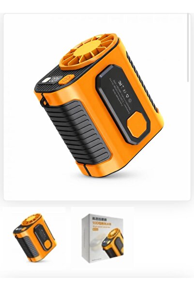 DIGERUI Şarjlı Turbo Mini Fan Taşınabilir Klima Fanı Dijital Ekranlı Bel Tipi...