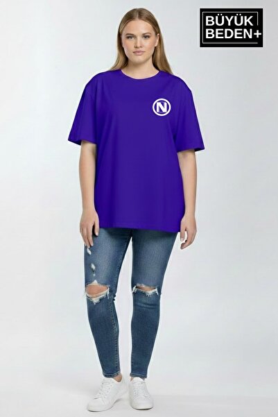 Superlife Women's Large Size N Printed 3Xl-6Xl Crew Neck T-Shirt Spr26Btsk510-19