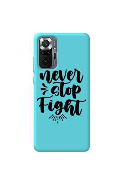 Other Xiaomi Redmi Note 10 Pro 4G Never stop fight Turquoise Colored Silicone...