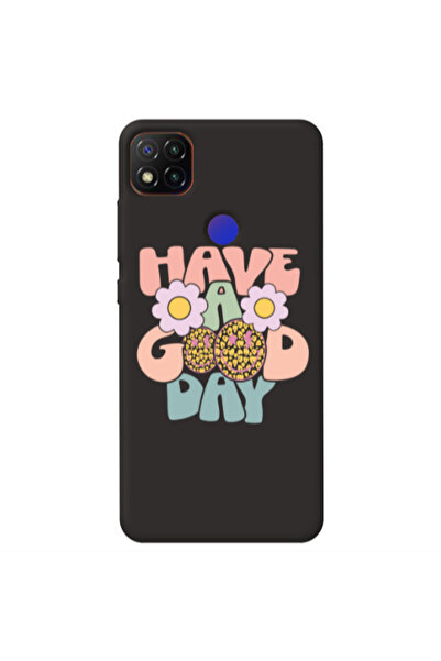 Other Xiaomi Redmi 9c Have A Good day Black Colored Silicone TPU Θήκη