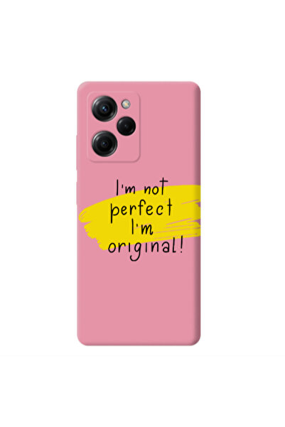 Other Xiaomi Poco X5 Pro I m not perfect Pink Colored Silicone TPU Θήκη