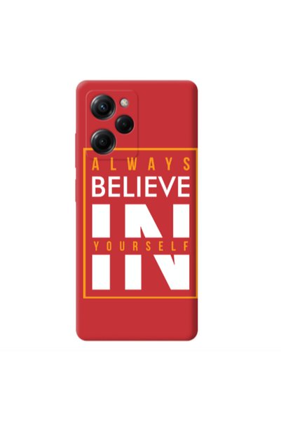 Other Xiaomi Poco X5 Pro Always Belive Red Colored Silicone TPU Θήκη