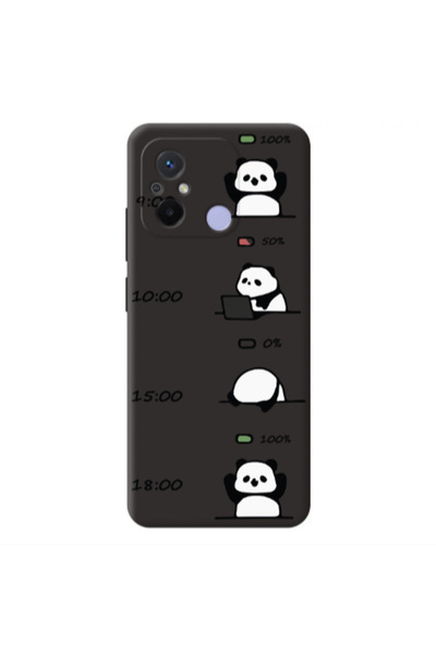 Other Xiaomi Redmi 12C My situation at work Black Colored Silicone TPU Θήκη