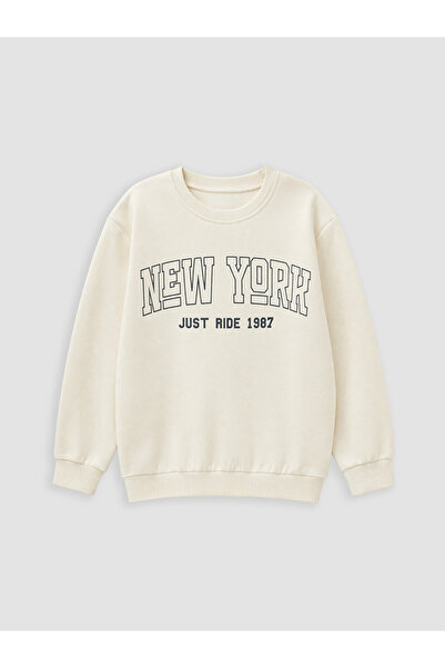 LC Waikiki New York Printed Boy's Sweatshirt