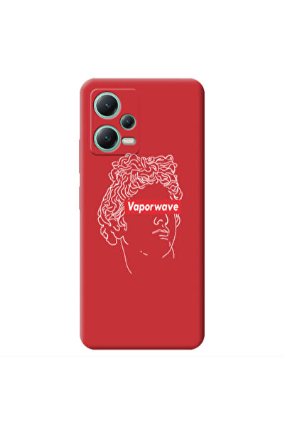 Other Xiaomi Redmi Note 12 Pro 5G Vaporwave Red Colored Silicone TPU Θήκη
