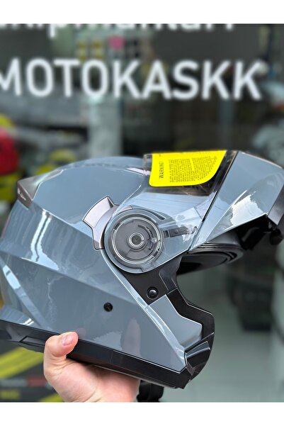 Palas Motor ( motokaskk ) BGC ÇENE AÇILIR NARDO GRİ KASK / GÜNEŞ GÖZLÜĞÜ + ÇE...