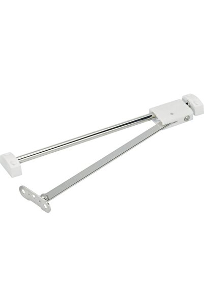 OEM Hettich hinged stop with brake 350mm max. 90°, white plastic, for sliding...