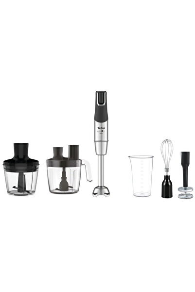 TEFAL Blender de mână Infinity Force Pro HB95LD38, 1200 W, Negru/Oțel inoxidabil