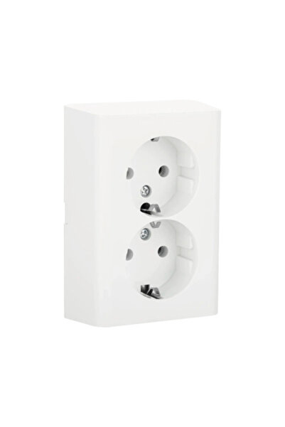 OEM Ovivo nivo grounded double socket, white