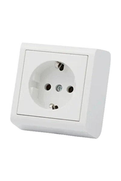 OEM Ovivo nivo grounded single socket, white