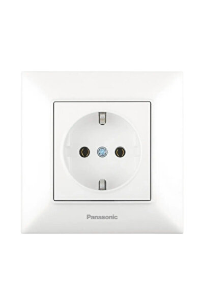 OEM Priză simplă cu împământare Panasonic Arkedia Slim, alb, incl. ramă