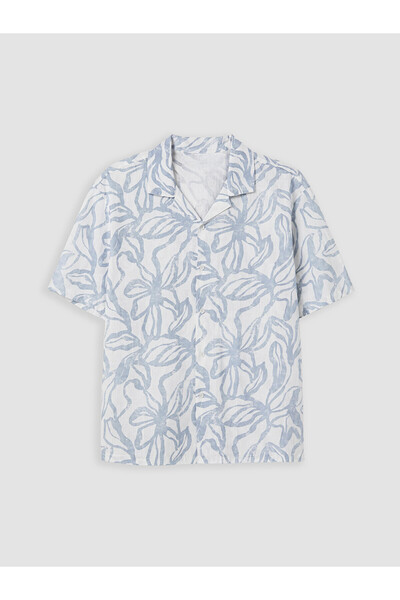 LC Waikiki Ozmarka New Season Relax Fit Patterned Poplin Men's Shirt
