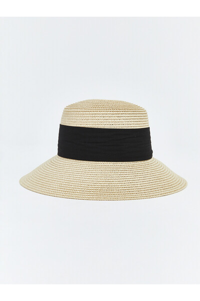 LC Waikiki Peak New Season Women's Straw Fedora Hat