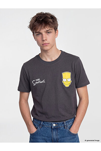 LC Waikiki Esvab • Modern & Distinctive Zero Roba Yaka the Simpsons Printed B...