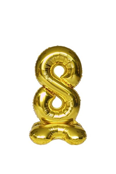 OEM Balon din folie cu număr, pentru aer, auriu, numărul 8