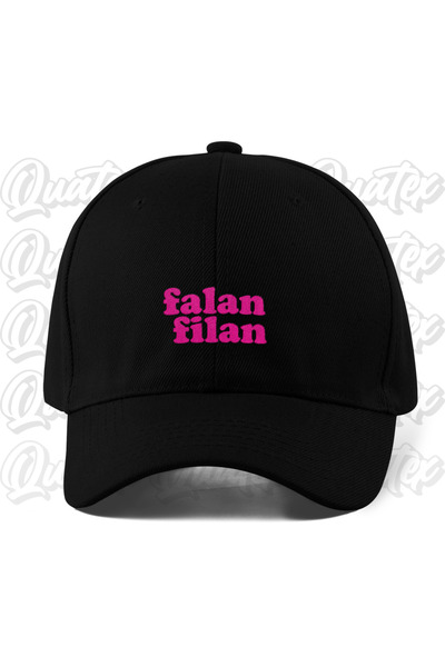 CapHub Falan Filan Embroidered Hat - Black Color 100% Cotton Gabardine Unisex...