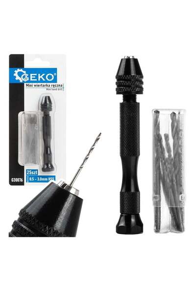 GEKO MINI BORMASINA MANUALA DE PRECIZIE CU SET BURGHIE HSS 25 BUCATI