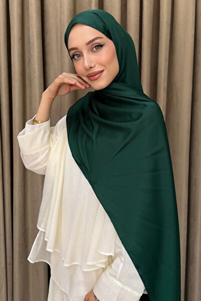 İmajButik Zümrüt Abiye Kristal İpek Şal