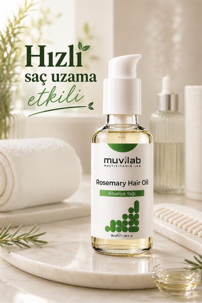 muvilab Rosemary Oil Hair Growth and Anti-Hair Loss Care Complex for Burnt and Damaged Hair