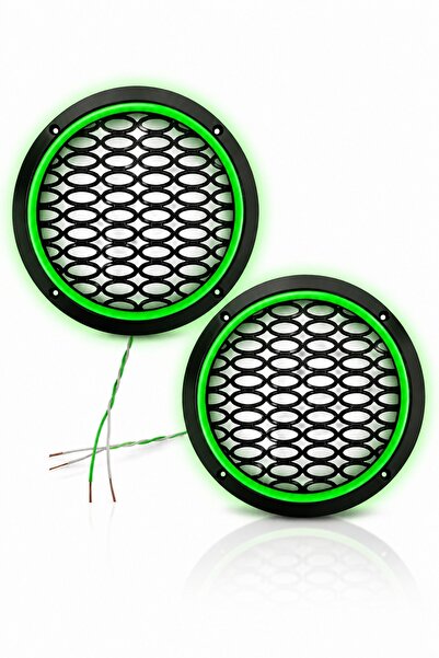 Poke 16 CM YEŞİL NEON LEDLİ HOPARLÖR KAPAĞI 1 TAKIM ( 2 ADET )