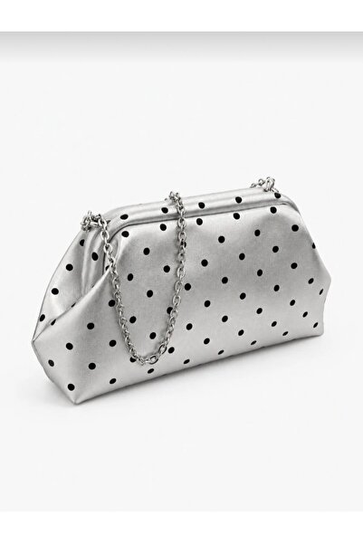 Askora Women's Polka Dot Chain Strap Clutch and Shoulder Bag
