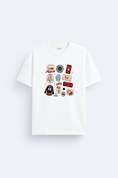 cesita Off Campus Printed Cotton White T-Shirt T-Shirt
