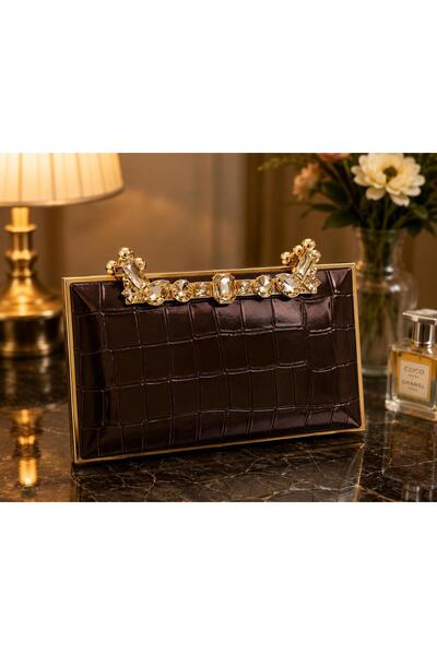 Chrisbella Luxury Crystal Evening Clutch Bag for Women | Wedding Party Bridal...