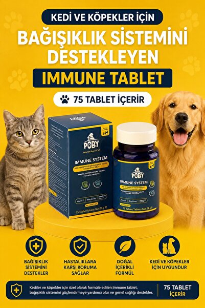 Poby Pet Club Kedi ve Köpeklerde Bağışıklık Sistemi İçin Premium Multivitamin...