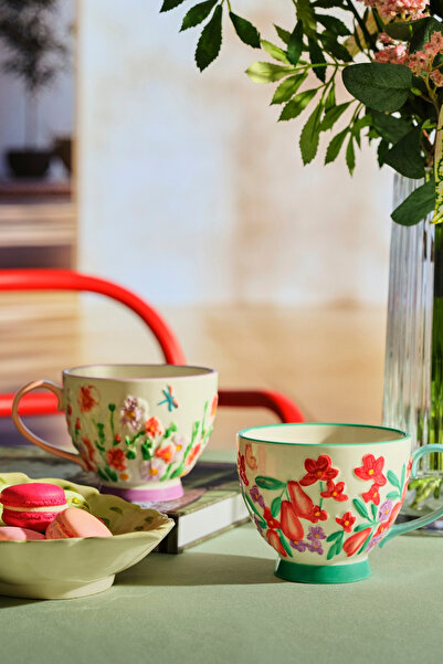 Paşabahçe Flower Seramik Kupa, Şık Tasarım