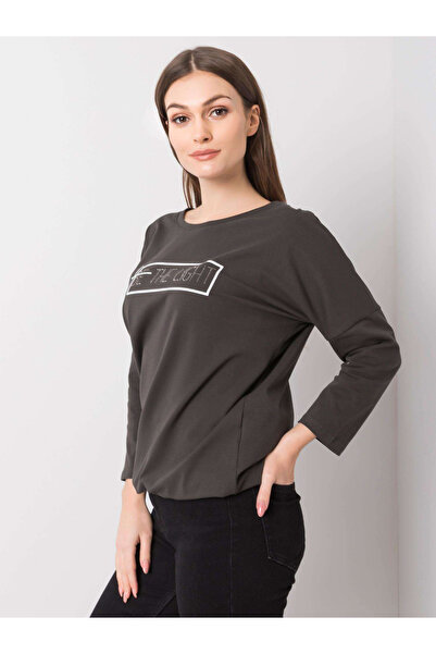 Factory Price Дамска блуза в цвят каки