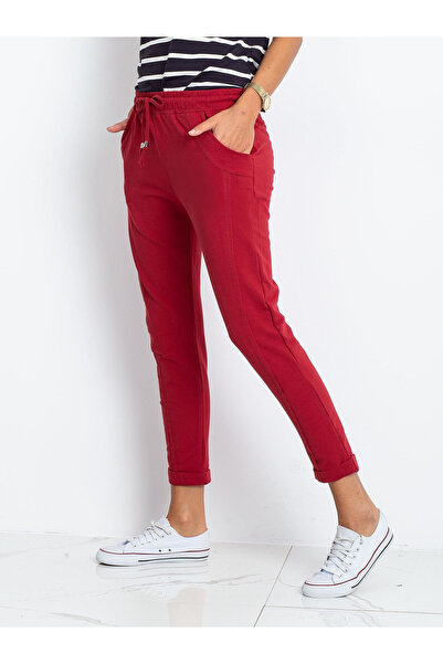 Factory Price Pantaloni Trening Dama Bordo
