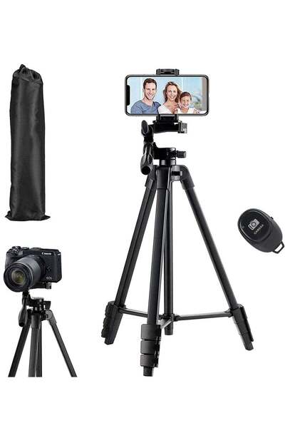 ELTRAZONE Flexible Tripod, 136cm Extendable Phone Tripod Stand with Carry Bag...