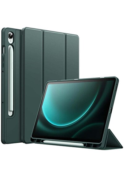 ELTRAZONE Case for Tab S9 FE 10.9-Inch with S Pen Holder - Soft TPU Tri-Fold ...
