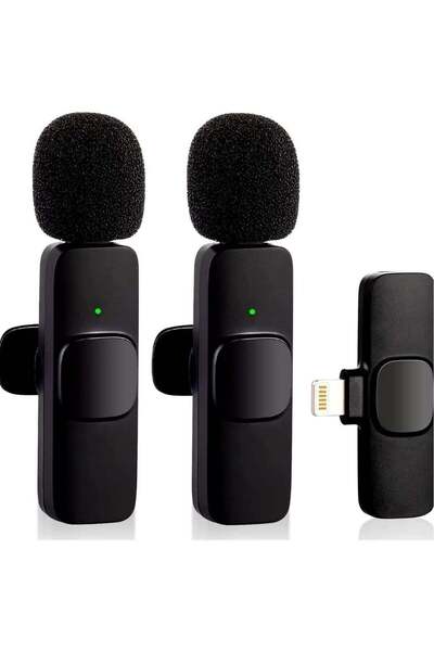 ELTRAZONE Wireless Microphone for iPhone iPad, Plug-Play Lavalier Mic with 2 ...