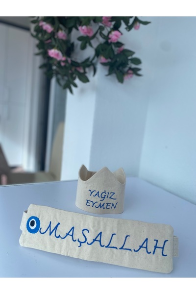 Genel Markalar Sünnet Seti | Maşallah Yazılı Kuşak ve İsimli Taç