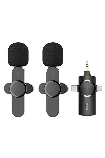 ELTRAZONE Dual Wireless Lavalier Lapel Microphone for iPhone, Android, Camera...