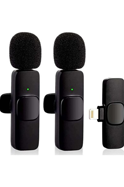 ELTRAZONE Wireless Lavalier Mic for iPhone iPad, Plug-Play with 2 Mics for Vi...