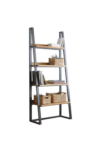 Adore Biblioteca Ryder, Nuc, 75x36x185 cm - Negru