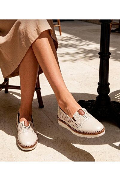 Wanetti Women's Orthopedic Sole Leather Summer Shoes