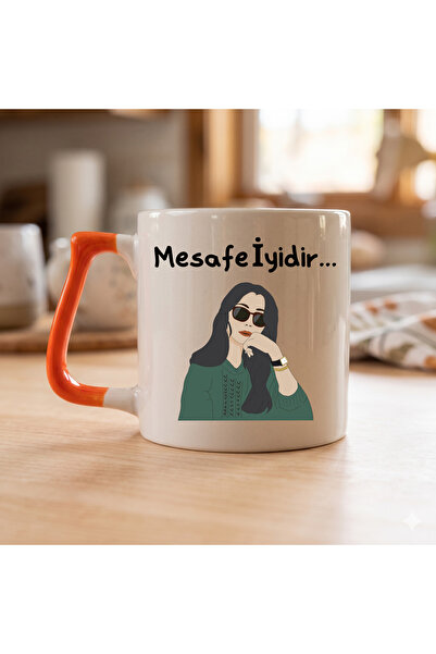 D&Y GAUDERY Funny mug with quirky saying - women's design gift mug - "distanc...