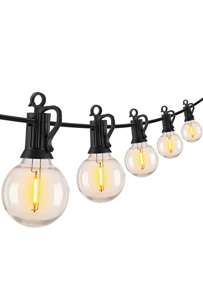 Velaris Ghirlandă luminoasă LED de 8 metri cu 25 de becuri G40, interconectab...