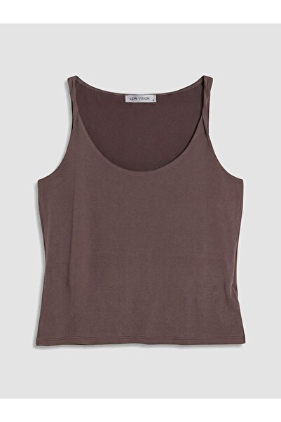 LC Waikiki Lcw Vision Brown Drawstring Modal Blend Women's Undershirt