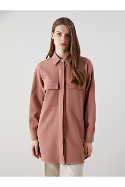 LC Waikiki Textured Oversize Women's Shirt Tunic