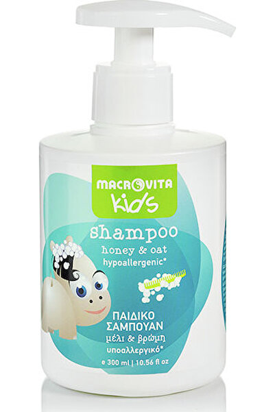 Macrovita Βιολογικό Υποαλλεργικό Παιδικό Σαμπουάν με Μέλι & Τζελ Βρώμης 300ml...